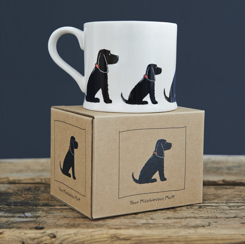 Cocker Spaniel Black Mug - Sweet William Design