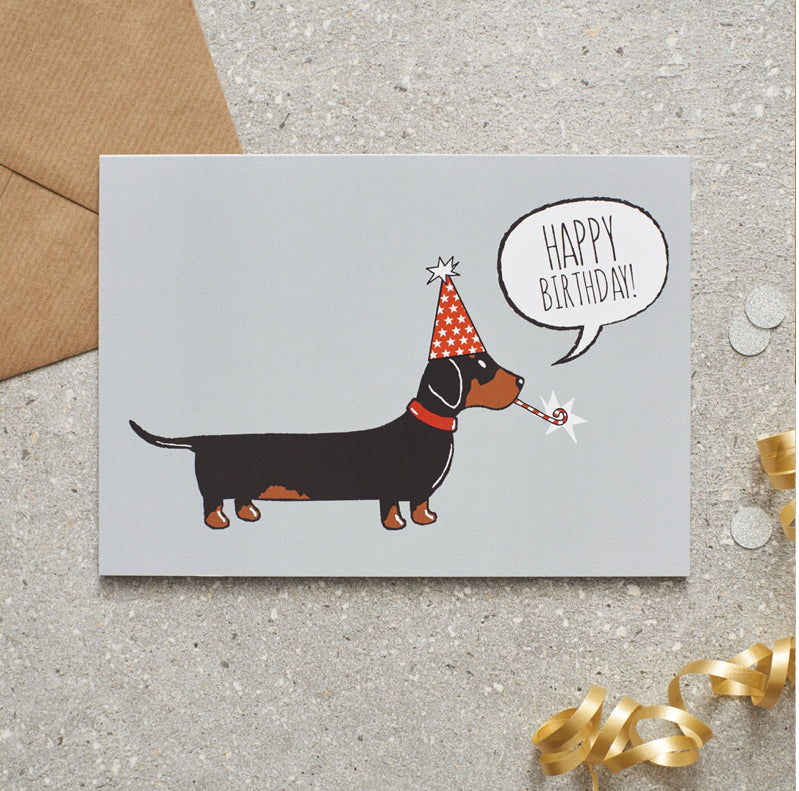Dachshund Birthday Card