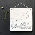 East Of India ‘Always My Best Friend’ Hanging Porcelain Plaque