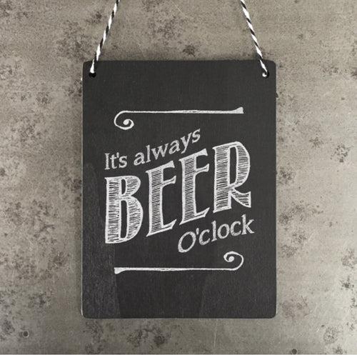 It’s always beer o’clock sign east of india