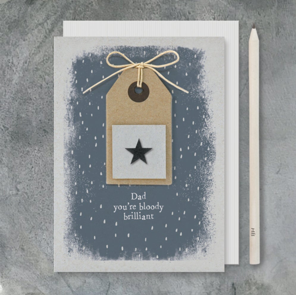East Of India Dad You’re Bloody Brilliant Card