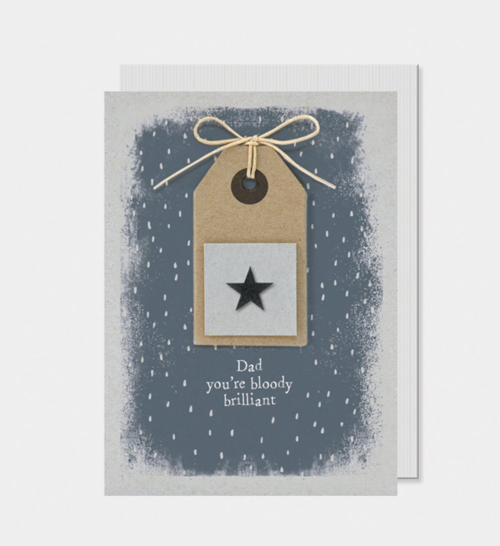 East Of India Dad You’re Bloody Brilliant Card