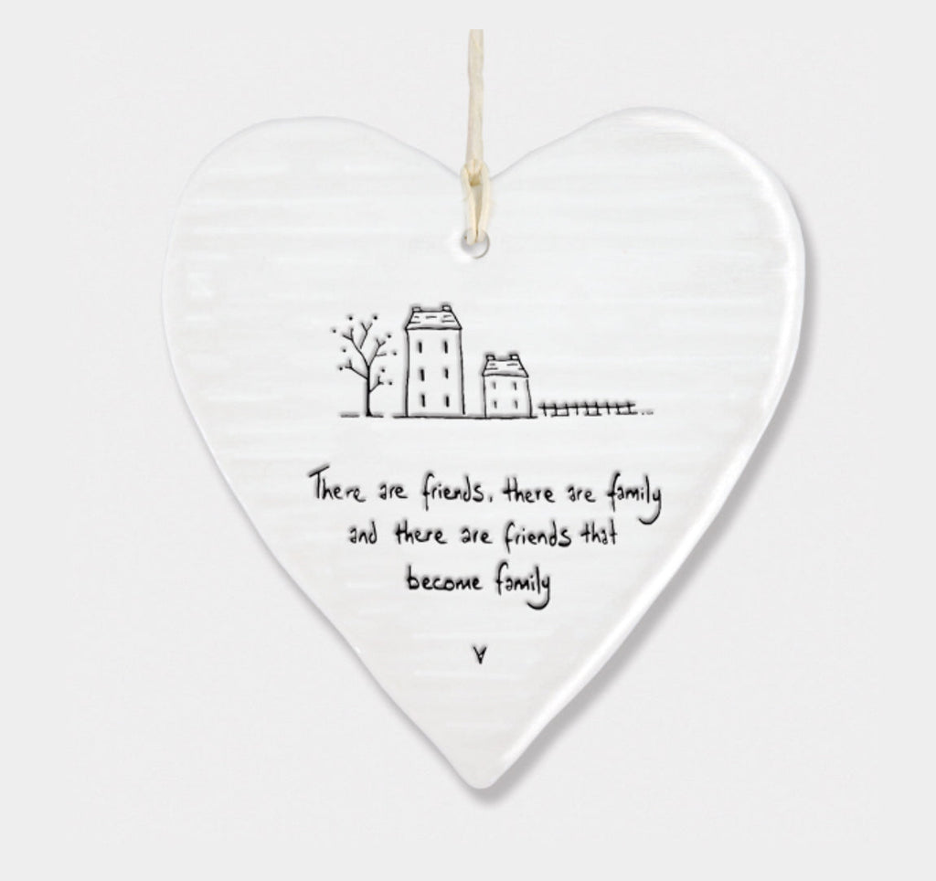 East of India ‘Friends Become Family’ Hanging Heart