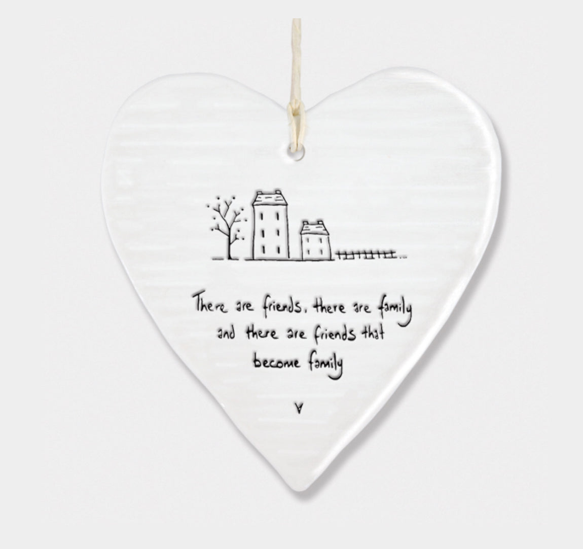 East of India ‘Friends Become Family’ Hanging Heart