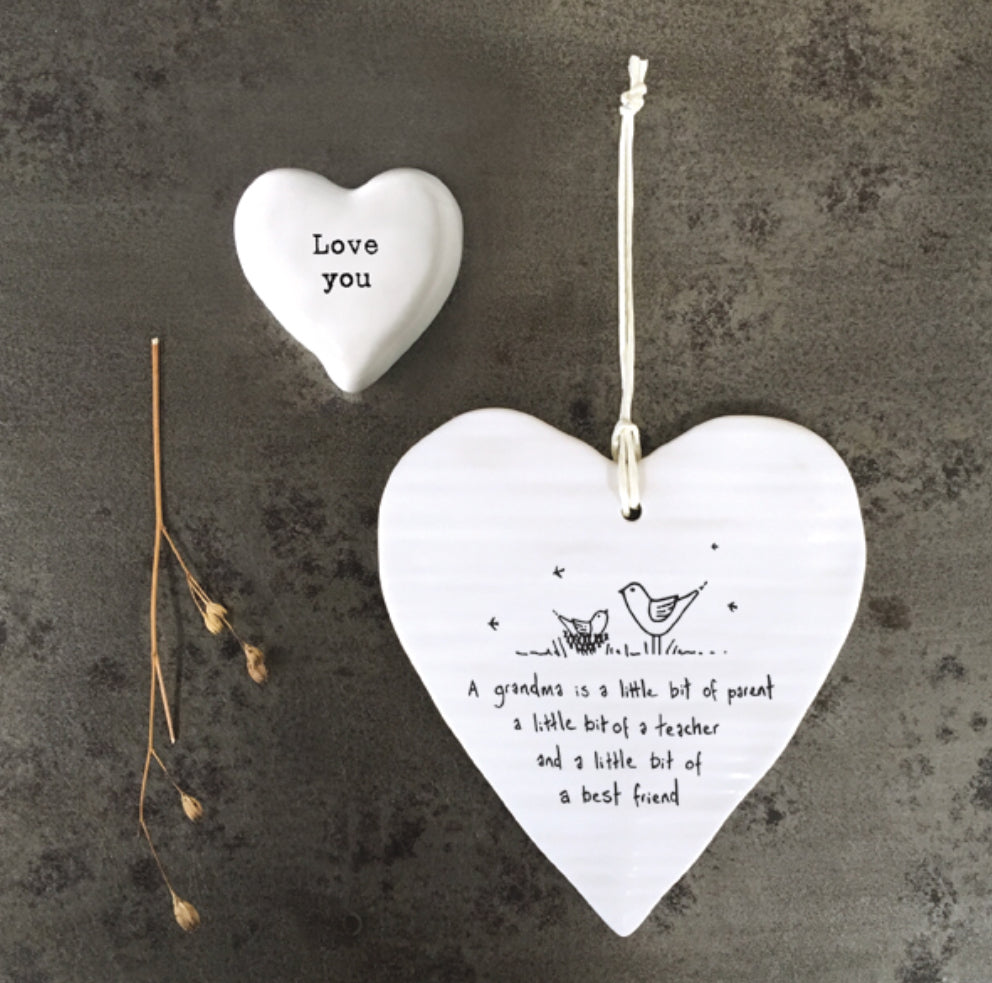 ‘Grandma’ Hanging Heart - East Of India