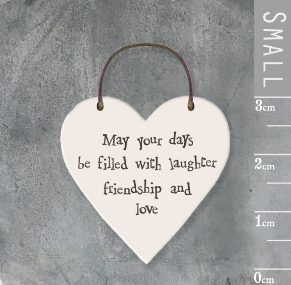 Days Be Filled Little Heart Sign - East Of India