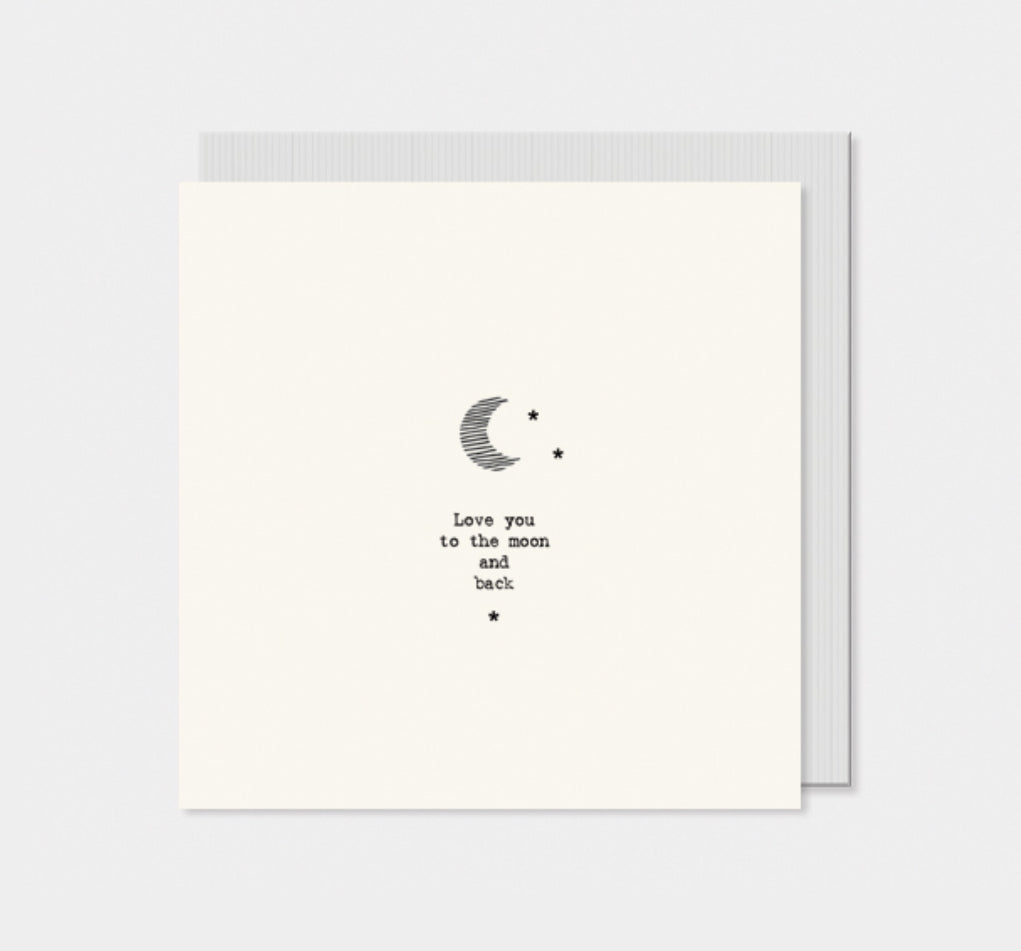 Love You To The Moon Card - East of India