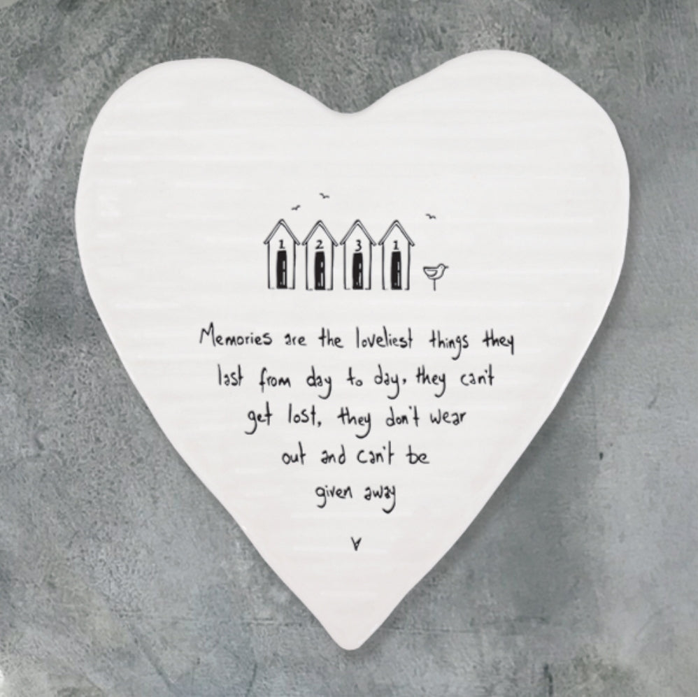 East of India ‘Memories are loveliest thing’ Porcelain Coaster