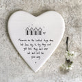 East of India ‘Memories are loveliest thing’ Porcelain Coaster