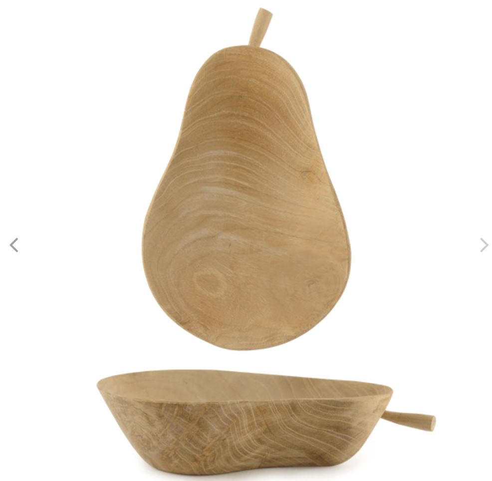Natural Pear Wooden Bowl - East Of India