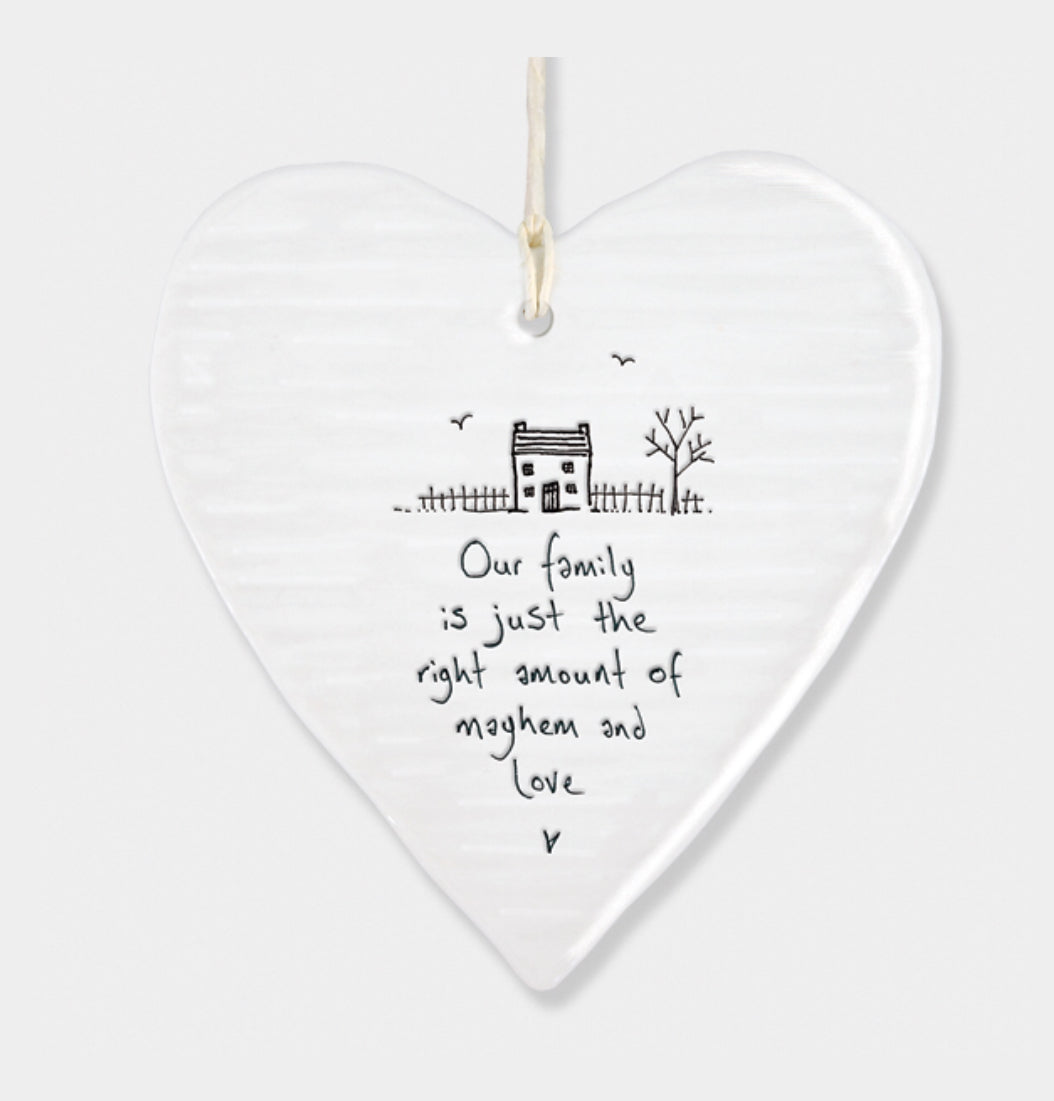 East of India ‘Our Family Is’ Hanging Heart