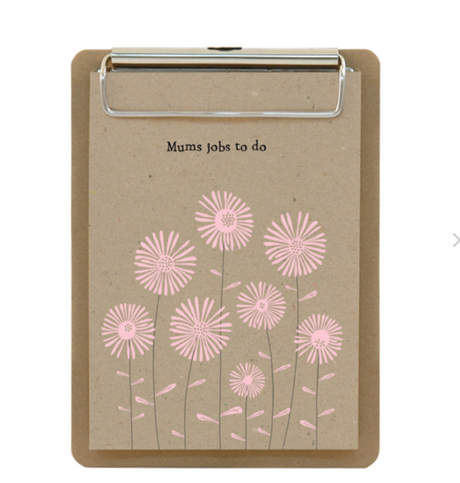 ‘Mums Jobs to do’ Clip Pad - East Of India