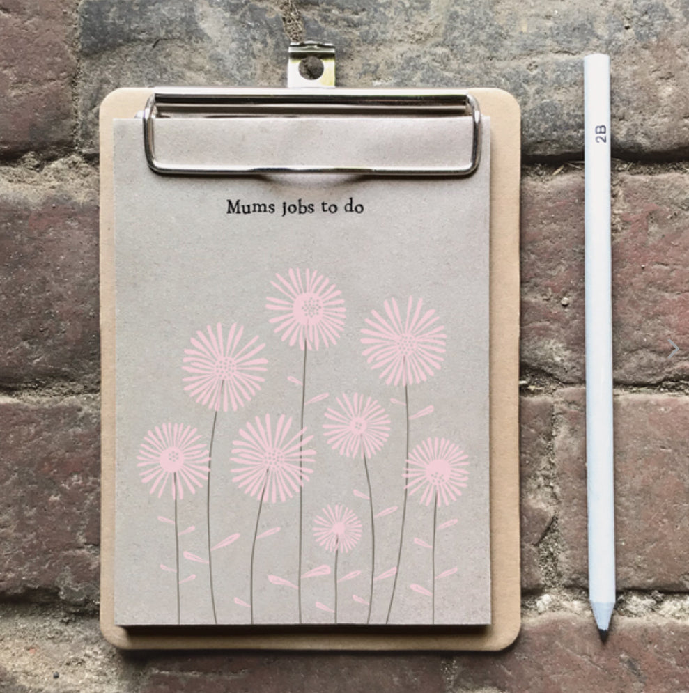 Mums Jobs to do’ Clip notepad east of india
