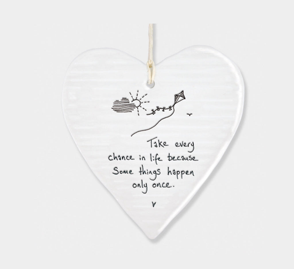 East of India ‘Take Every Chance’ Hanging Heart
