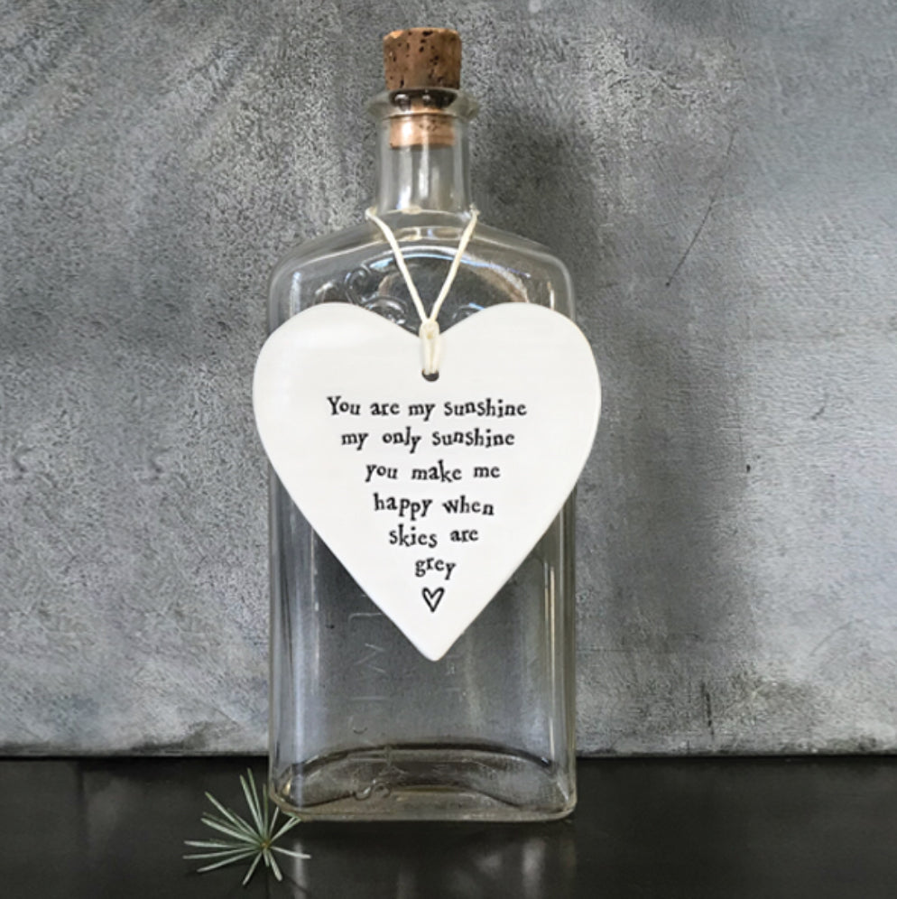 East of India ‘You Are My Sunshine’ Hanging Heart