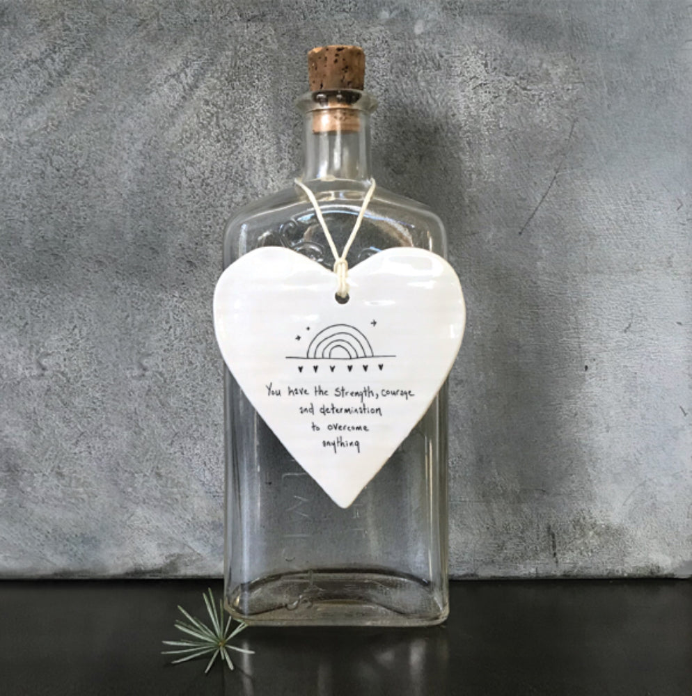 East of India ‘You Have Strength’ Hanging Heart