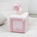 Elephant Letter Cube Money Box With Photo Frame