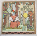 Fox happy birthday card