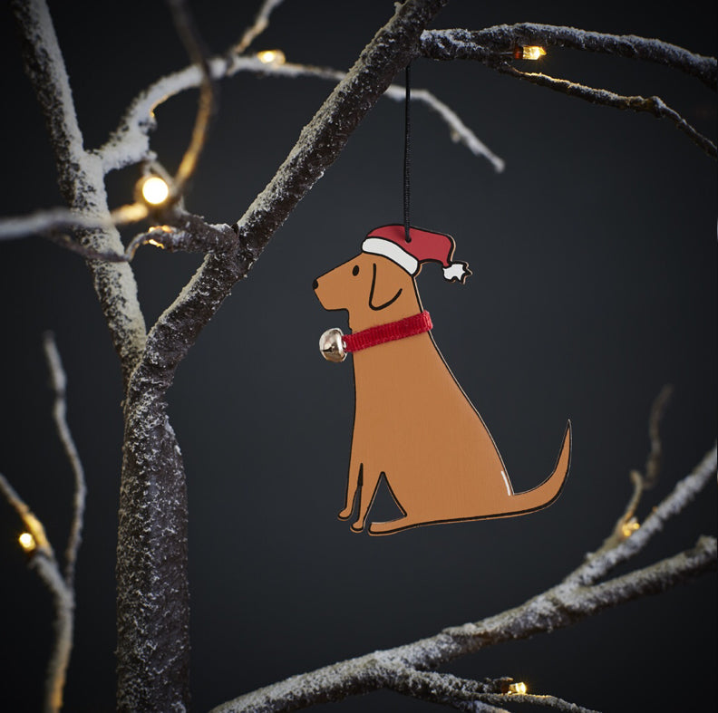 Fox red Labrador Christmas decoration 