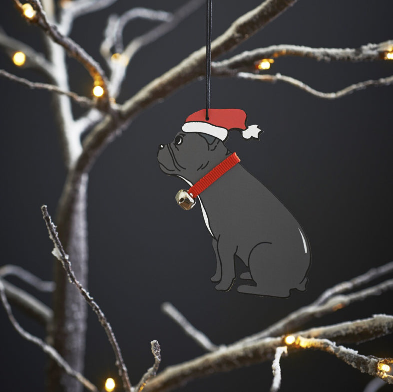 French bulldog Christmas tree decoration 