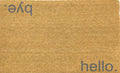 Hello, Bye Novelty Welcome Doormat - Grey