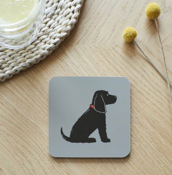  Cocker spaniel black coaster
