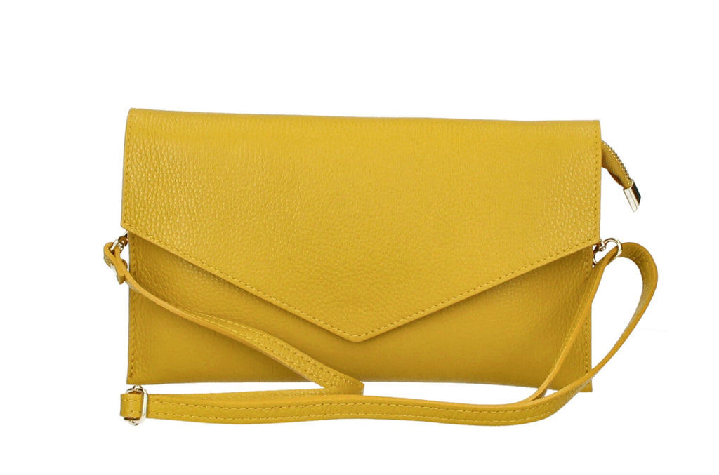 Italian Leather Sally Clutch Bag