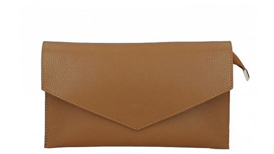 Italian Leather Sally Clutch Bag