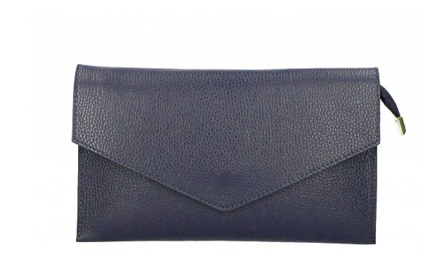 Italian Leather Sally Clutch Bag