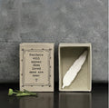 matchbox feather, feathers will appear when loved ones are near