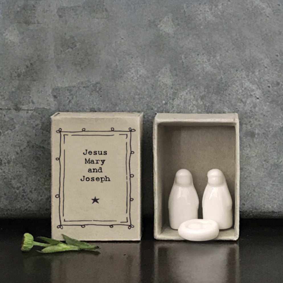 Matchbox Jesus, Mary and Joseph - East Of India