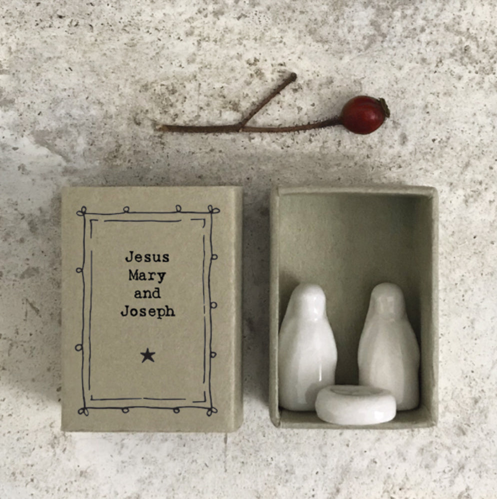 Matchbox Jesus, Mary and Joseph - East Of India