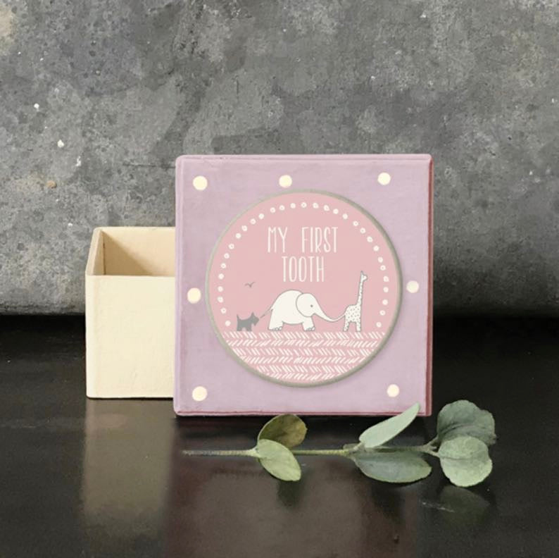 My First Tooth Box (Pink) - East Of India