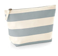 Make up bag nautical stripes collection in grey or pink 