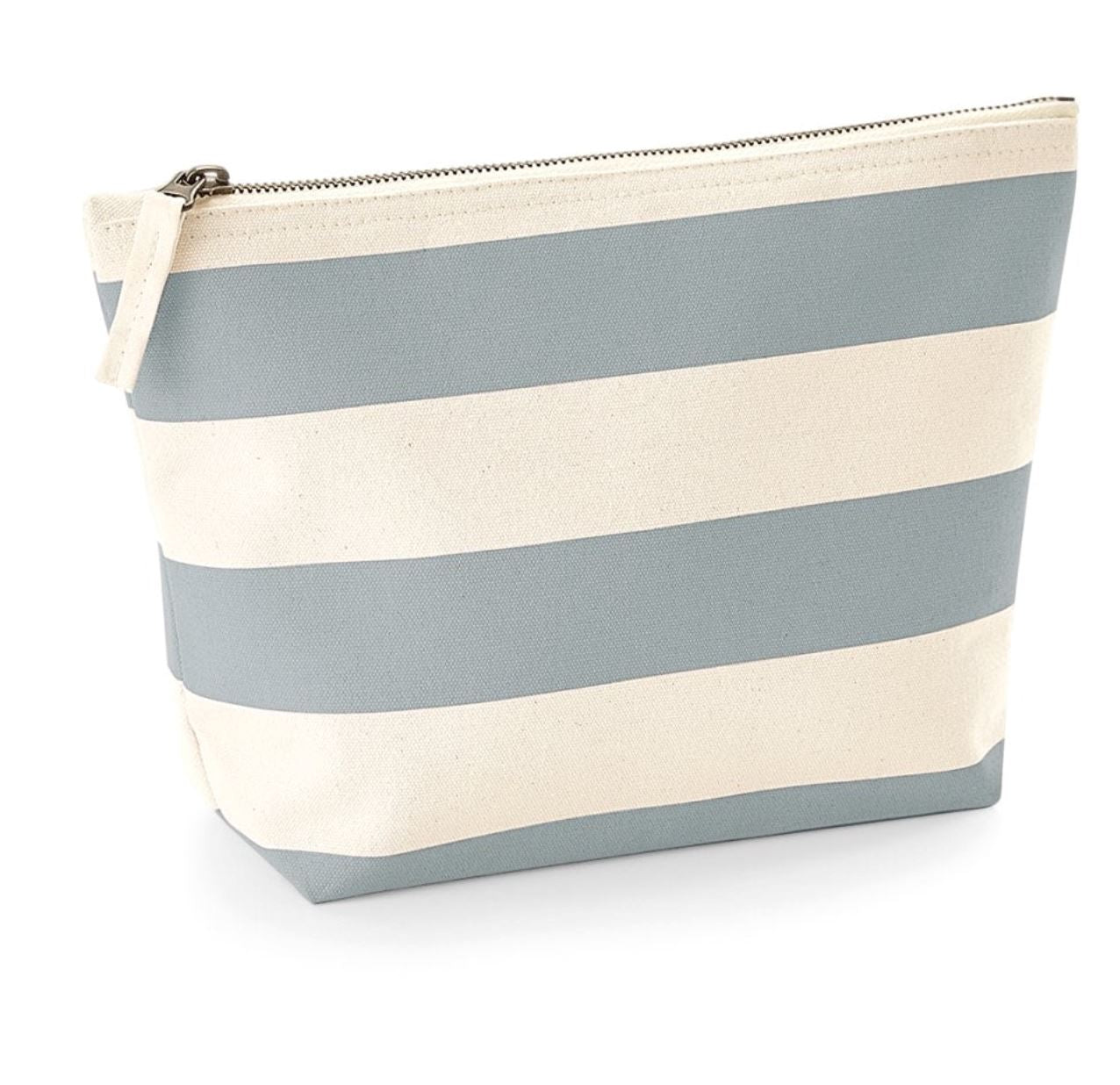 Make up bag nautical stripes collection in grey or pink 