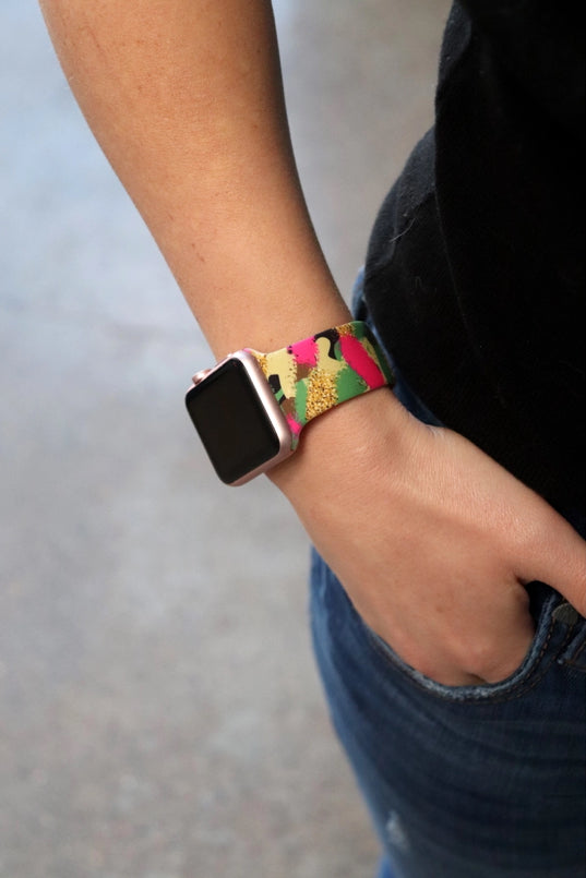 Pink Camo Apple Watch Band