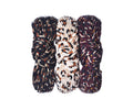 Pleated Leopard Print Headband - Black