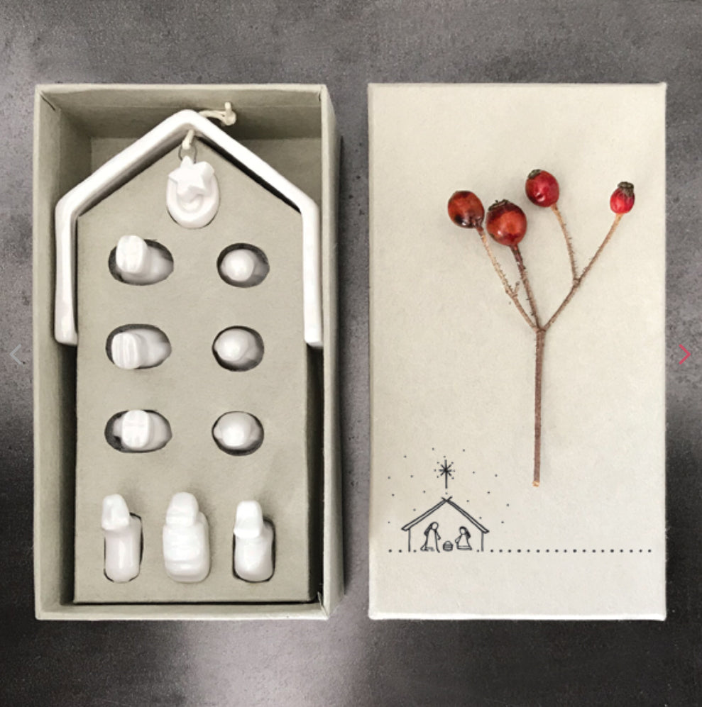 Porcelain Nativity Set - East Of India