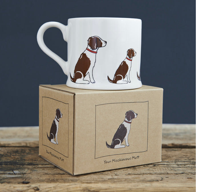 Springer Spaniel (liver & white) Mug - Sweet William Design