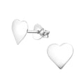 Heart Sterling Silver Stud Earrings
