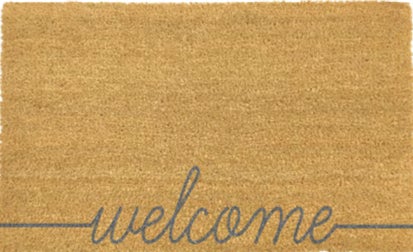 Welcome Grey Doormat